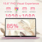 2025 Newest Laptop, 15.6-Inch FHD Display Laptop with Intel Quad Core-12th N100(Up to 3.4GHz), 16GB RAM 1TB ROM Business Laptop Computer, Fingerprint, Type C, Windows 11 Home, Blue - Nimo
