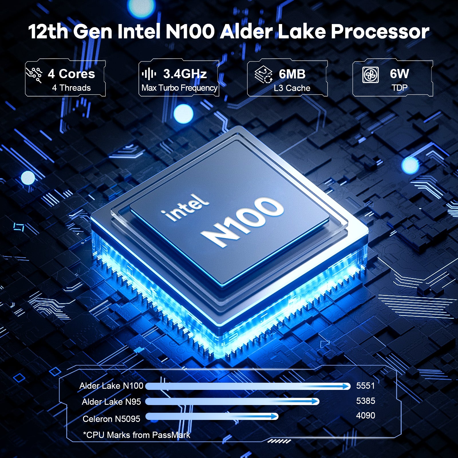 Nimo Minipc DNB1 (In Metal) Intel N100 Processor for Home and School-AMZ - Nimo