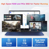 Nimo 17.3 FHD N171 I3-1215U Laptop for Student and Business-16GB-Blue-512GB - Nimo