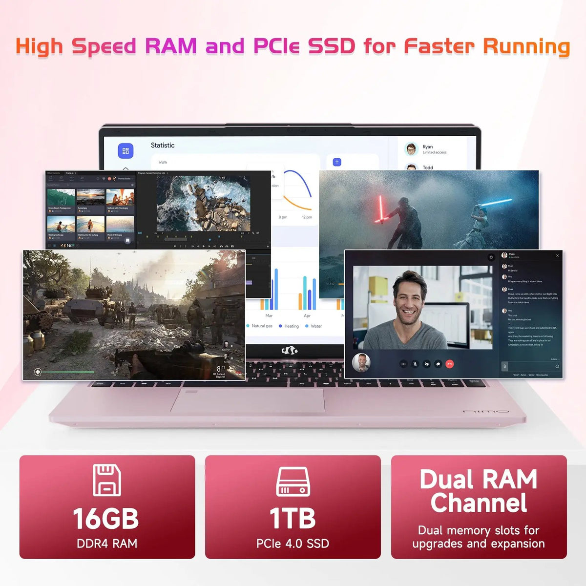 Nimo 17.3 FHD N171 I3-1215U Laptop for Student and Business - Nimo