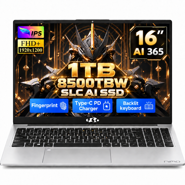 NIMO H16 AI 365 laptop — Silver