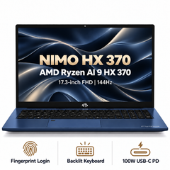 NIMO HX 370 — Blue — AMD Ryzen AI 9 HX 370, 17.3-inch FHD 144Hz