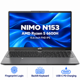 15.6 N153 Ryzen 5 6600H — front view, processor and key features