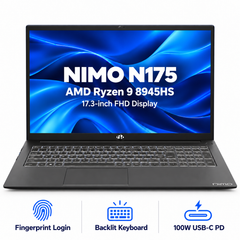 17.3 N175 Ryzen 9 8945HS Laptop — Black