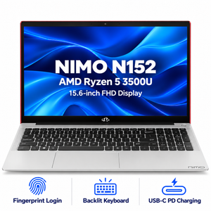 15.6 N152 Ryzen 5 3500U Laptop — product front view and key specifications