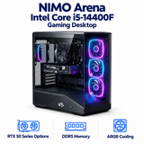 Arena i5-14400F Gaming Desktop — product front view and key specifications