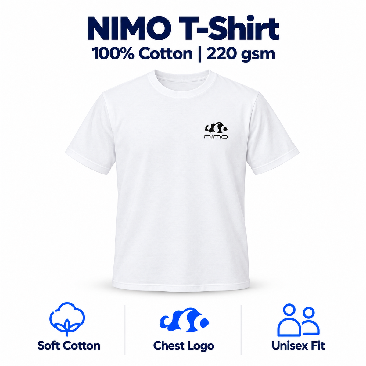 Nimo T-Shirt — product front view and key specifications