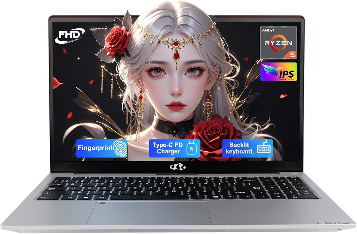 Nimo 15.6 FHD N152 AMD R5 3500U Student Laptop - Nimo